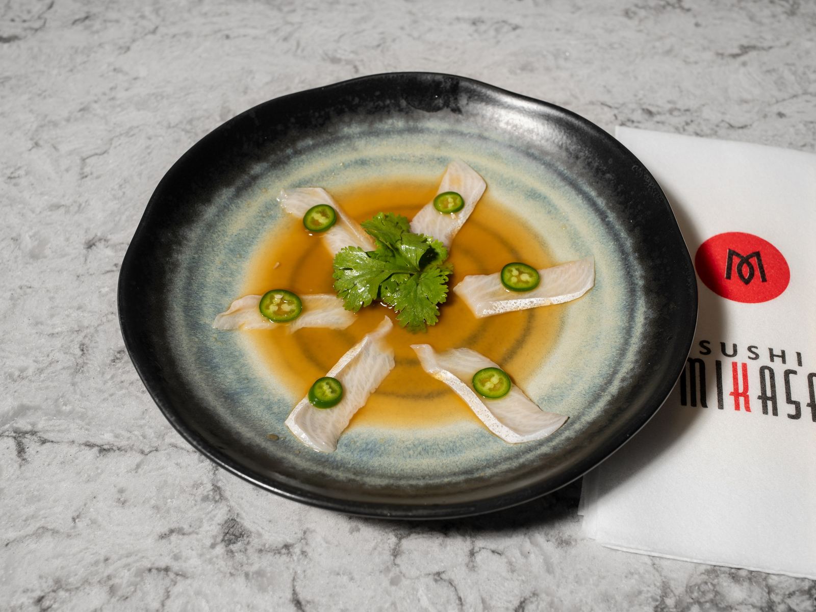 Yellowtail jalapeño at Sushi Mikasa